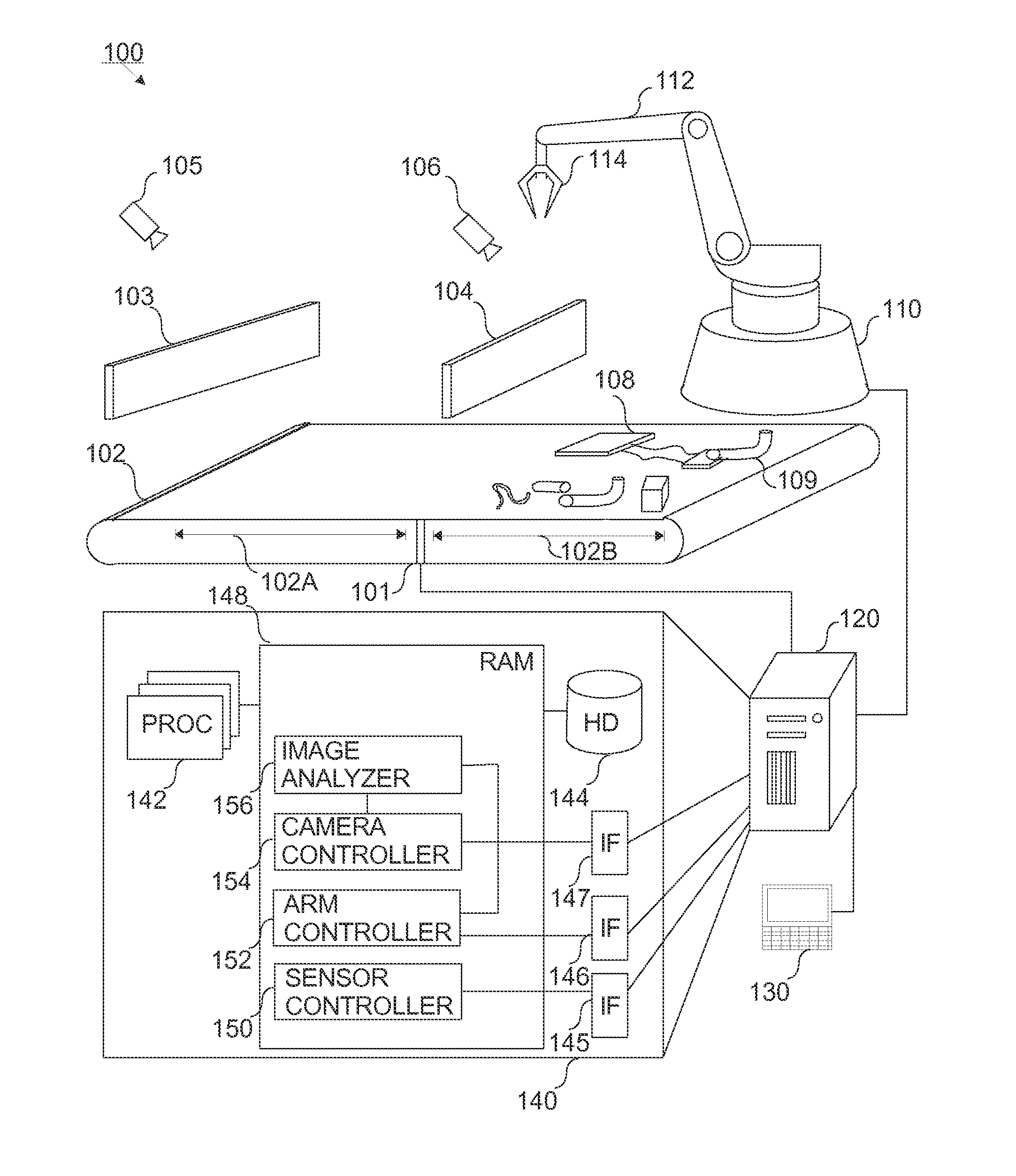 Method for invalidating sensor measurements after a picking action in a robot system