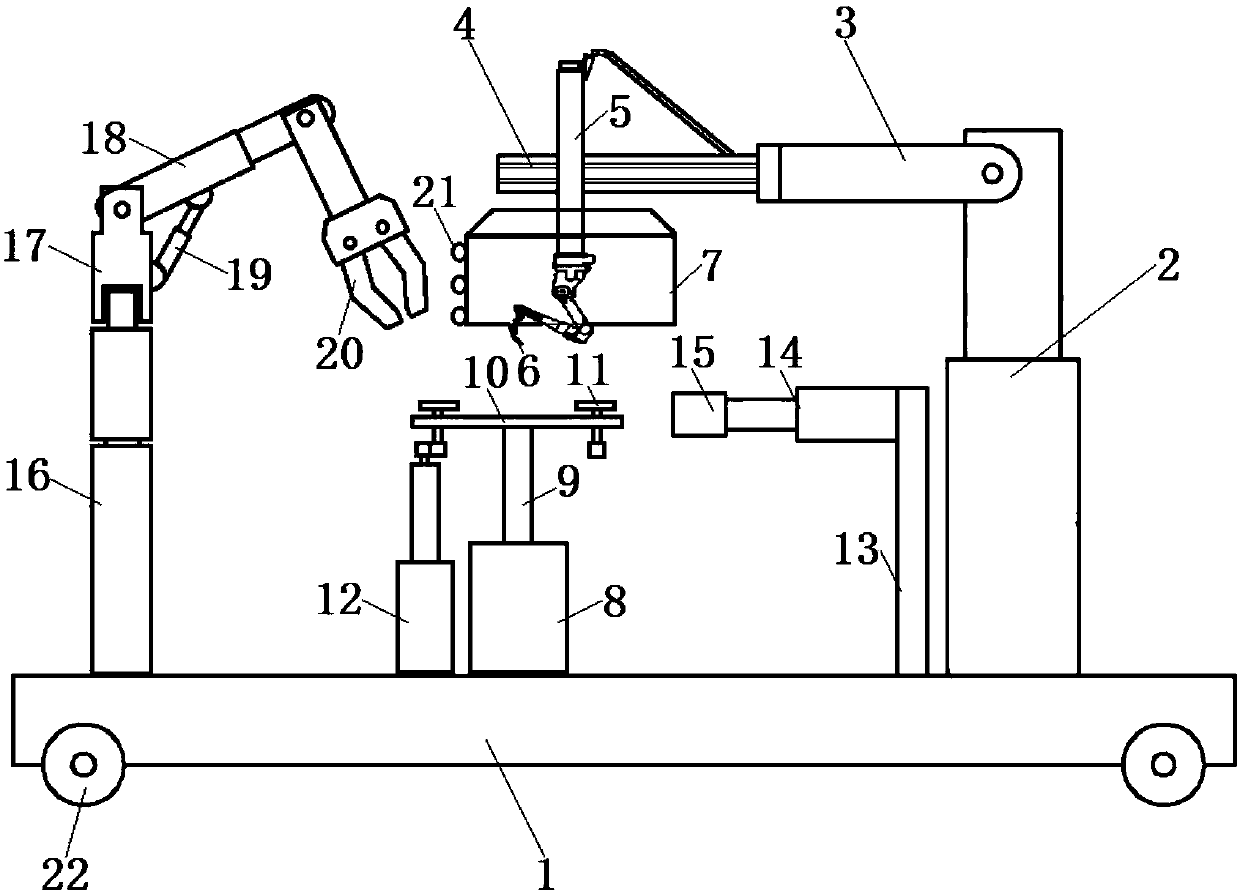 Intelligent welding industrial robot