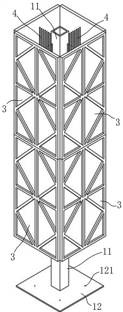 Fabricated steel structure concrete building body