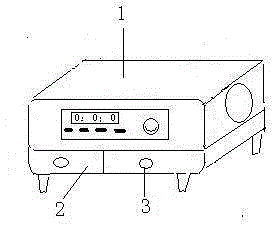 Listening and reading machine with storage box