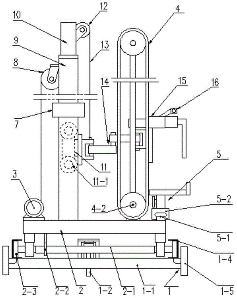 Foldable walling machine and walling method