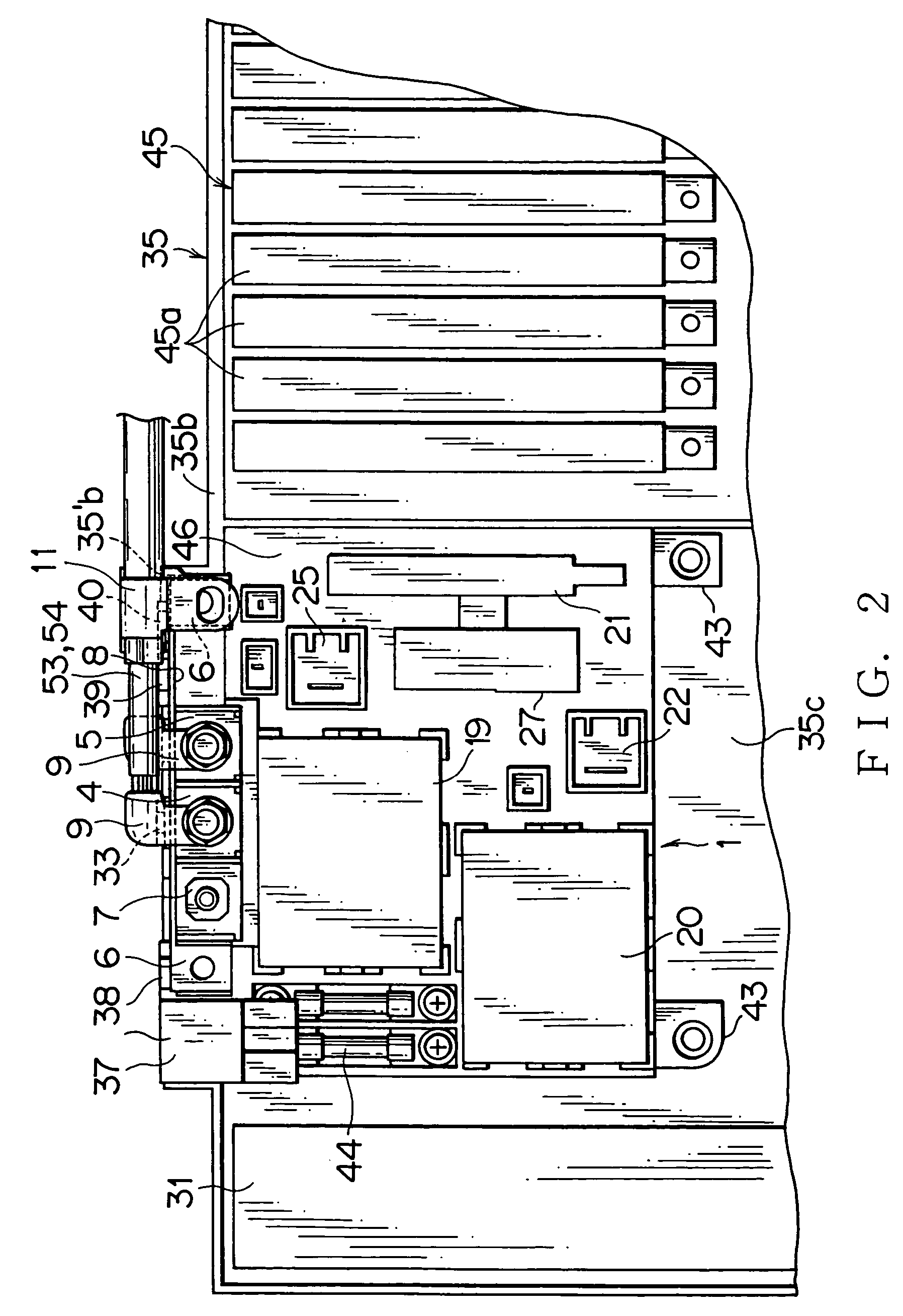 Arrangement structure of electric junction box