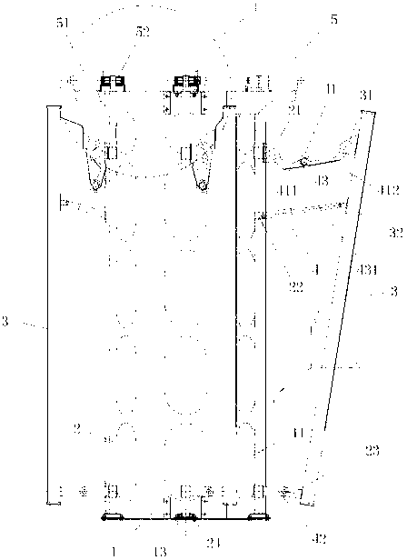 Plate-like antenna adjustment device