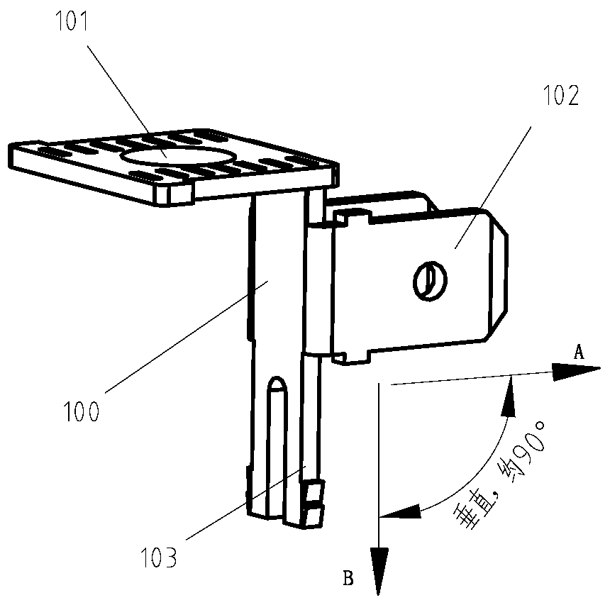 Quickly-connected inserting sheet, contactor with quickly-connected inserting sheet and assembly method thereof