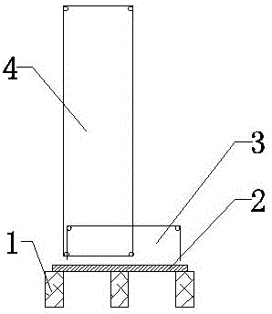 Balcony beam slab inner side filling wall body and main body structure integral casting construction method