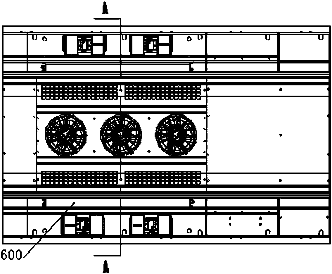 An installation structure of an evaporator and an overhead air conditioner for a vehicle