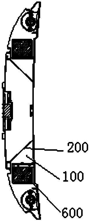 An installation structure of an evaporator and an overhead air conditioner for a vehicle