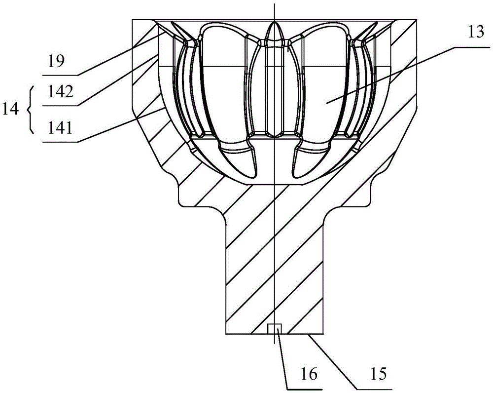 Turning method and turning positioning device of uf outer star wheel short handle precision forging