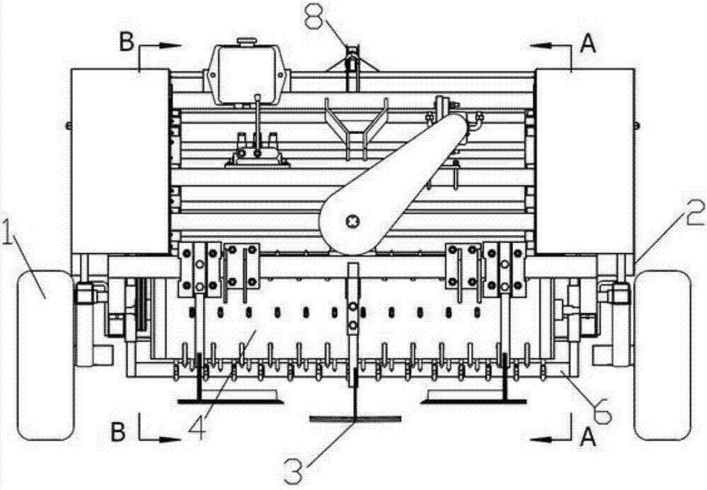 Suspension type residual film recovering and bundling combined operation machine