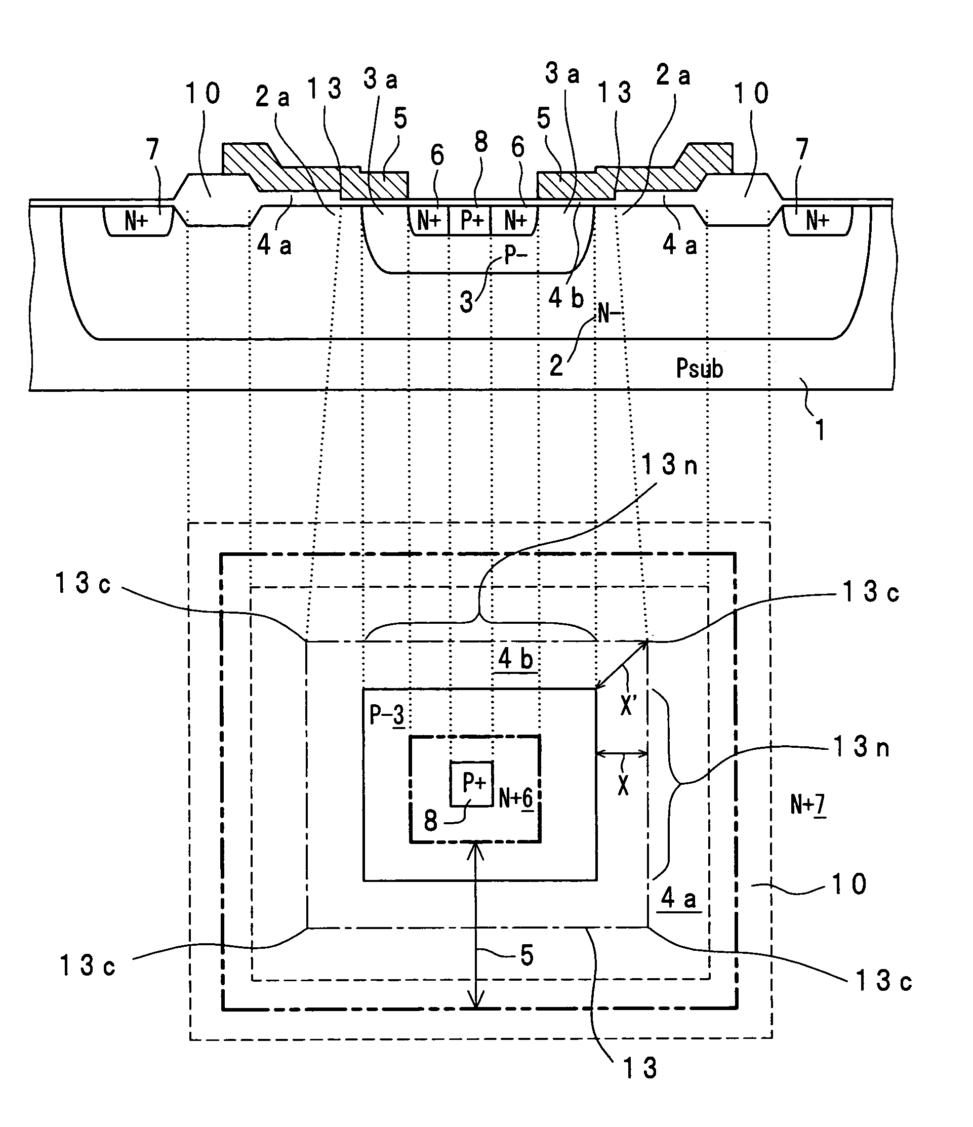 Lateral double-diffused field effect transistor and integrated circuit having same