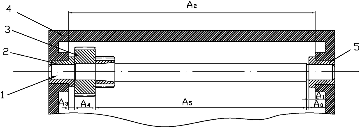 Two-dimensional modeling method for determination of axial clearance of gearbox