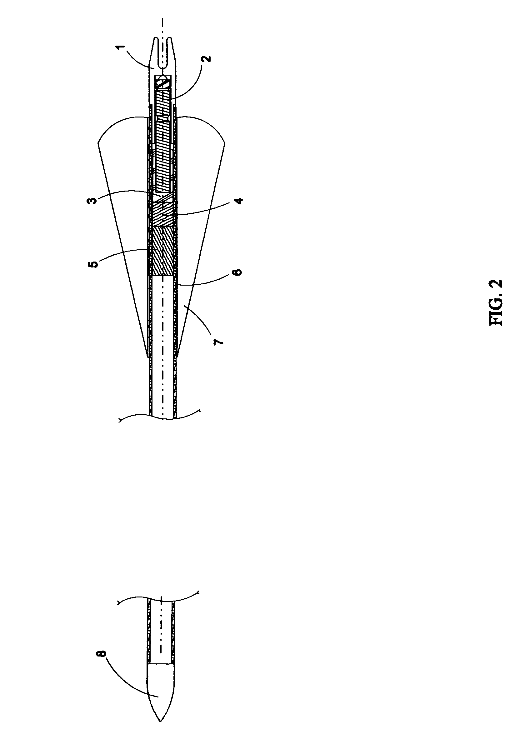 Archers flame illuminated arrow nock