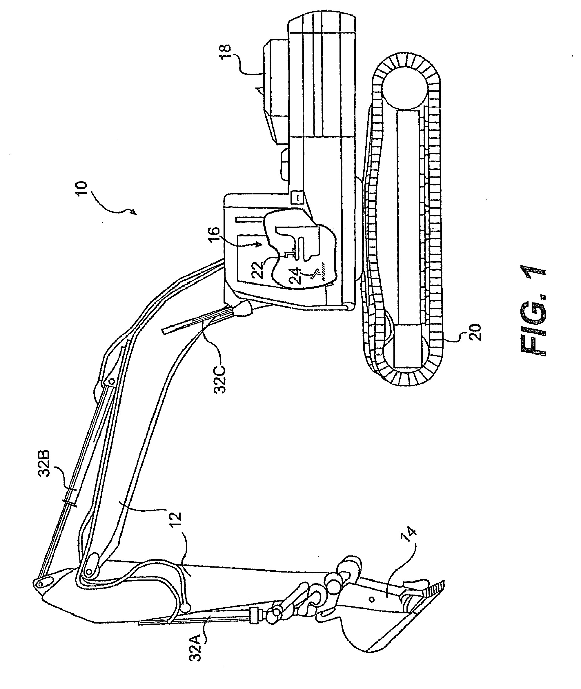 Hydraulics management for bounded implements