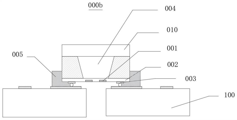 Array type pressure measuring device based on packaging substrate