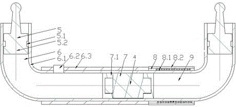 Flexible commutator for automobile rearview mirror