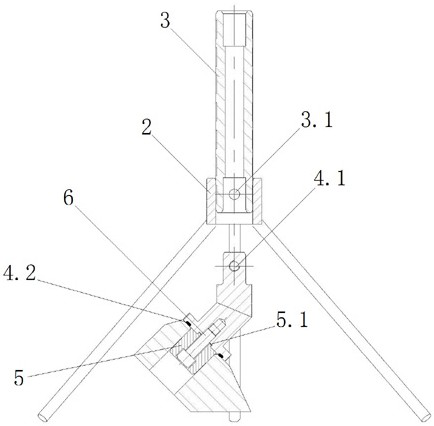 A device for quickly replacing the damaged tooth seat of the cutting head with high precision on site