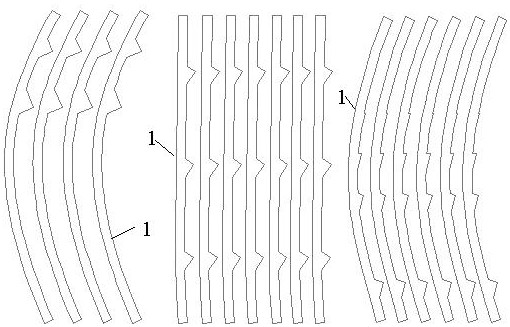 Erecting method of fair-faced concrete sheet wall arc formwork