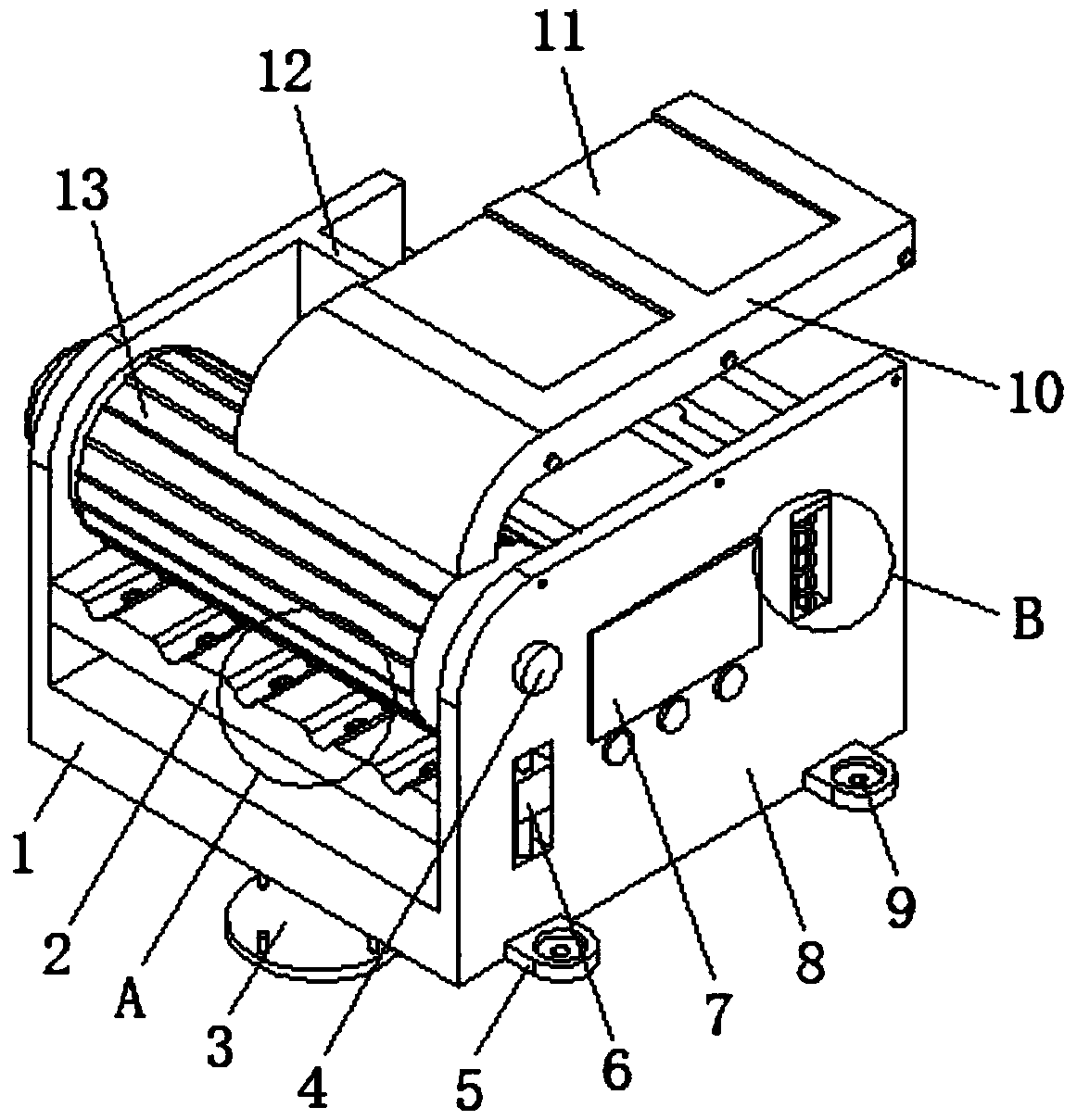 Automatic plastic granulator with length adjusting function