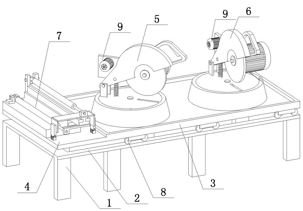 Automatic cutting device for rod body