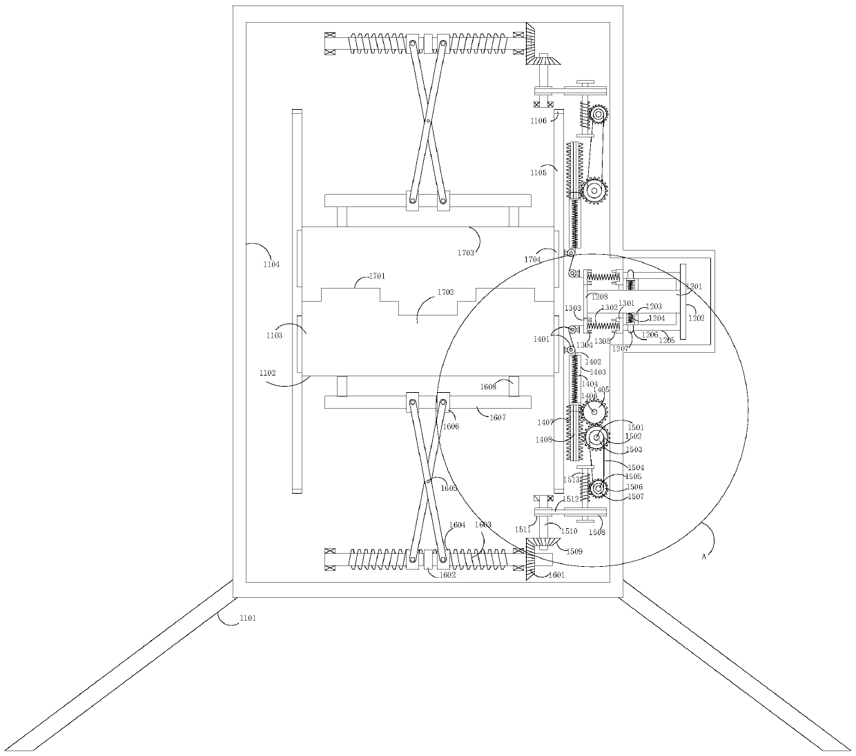 A charging system for new energy vehicles suitable for rainy areas