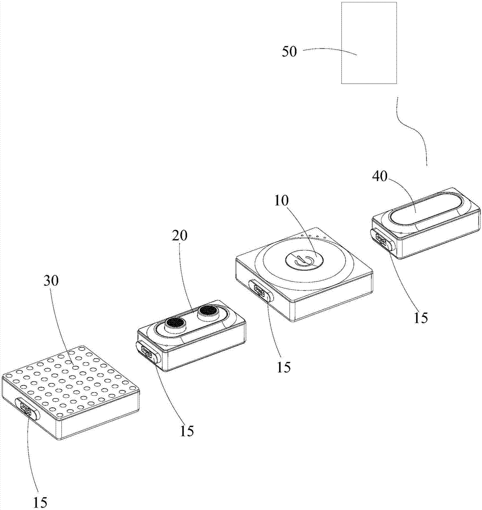 Electronic building block system