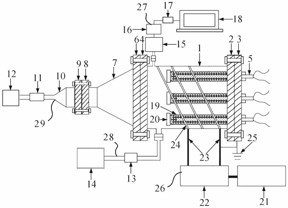 Columnar radio frequency inductive coupling discharge plasma enhanced getter device