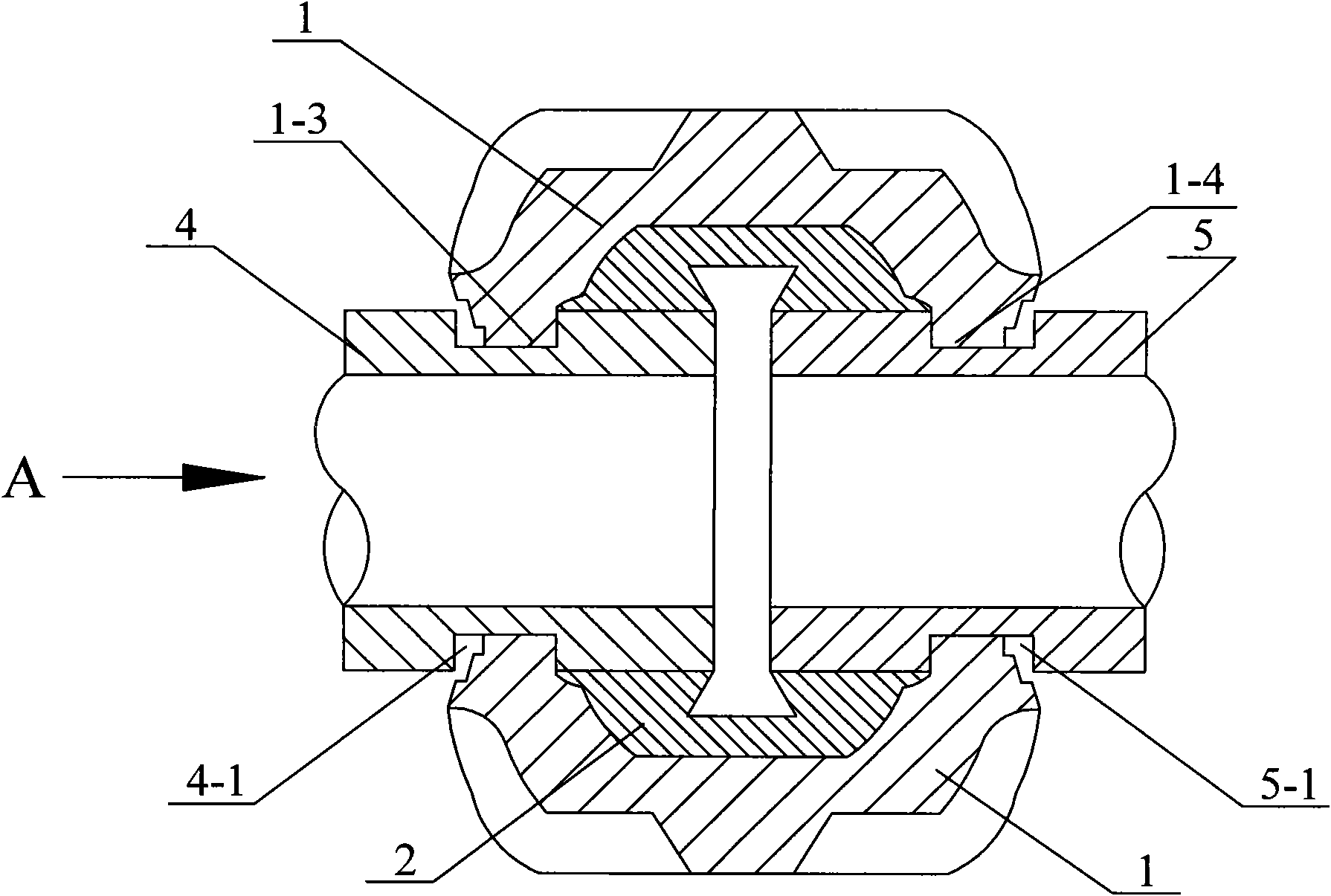 Groove clamping hoop type pipeline joint