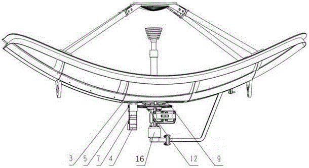 Vehicle-mounted communication-in-motion polarized tracking adjusting apparatus