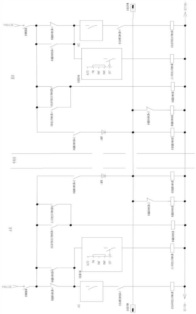 Full-automatic driving vehicle activation and interlocking control circuit, control method and vehicle