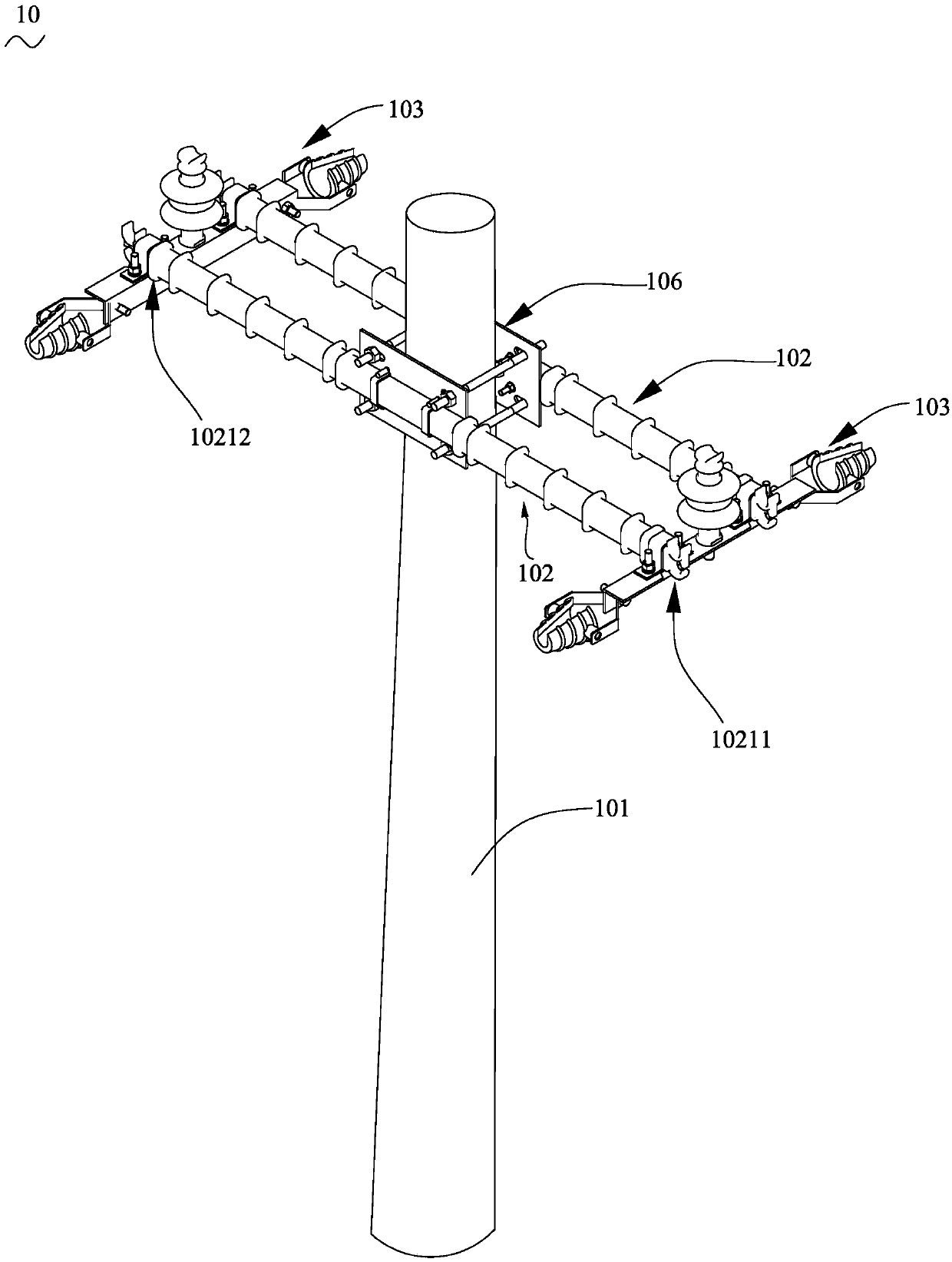 Overhead distribution line