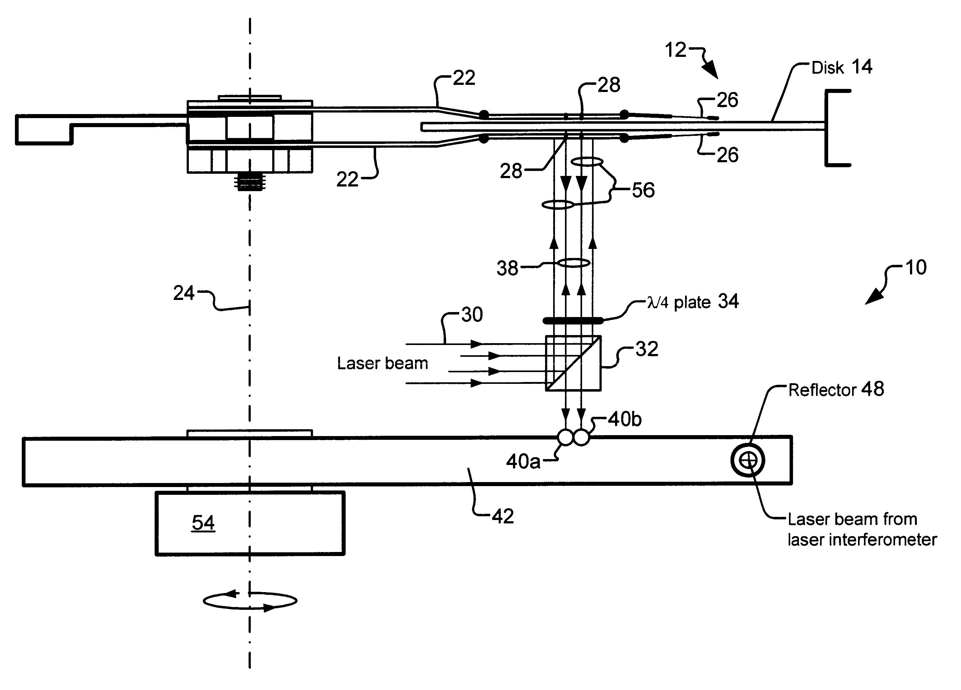 Non-contact servo track writing apparatus and method