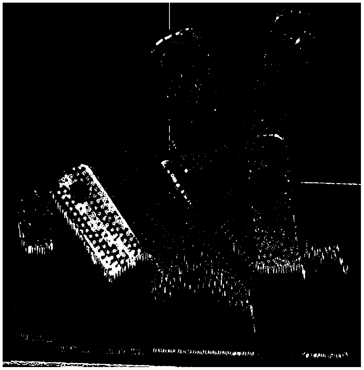 Manufacturing method of medical bionic trabeculae structure multihole tantalum bone implant prosthesis through laser additive manufacturing-high-temperature vacuum sintering