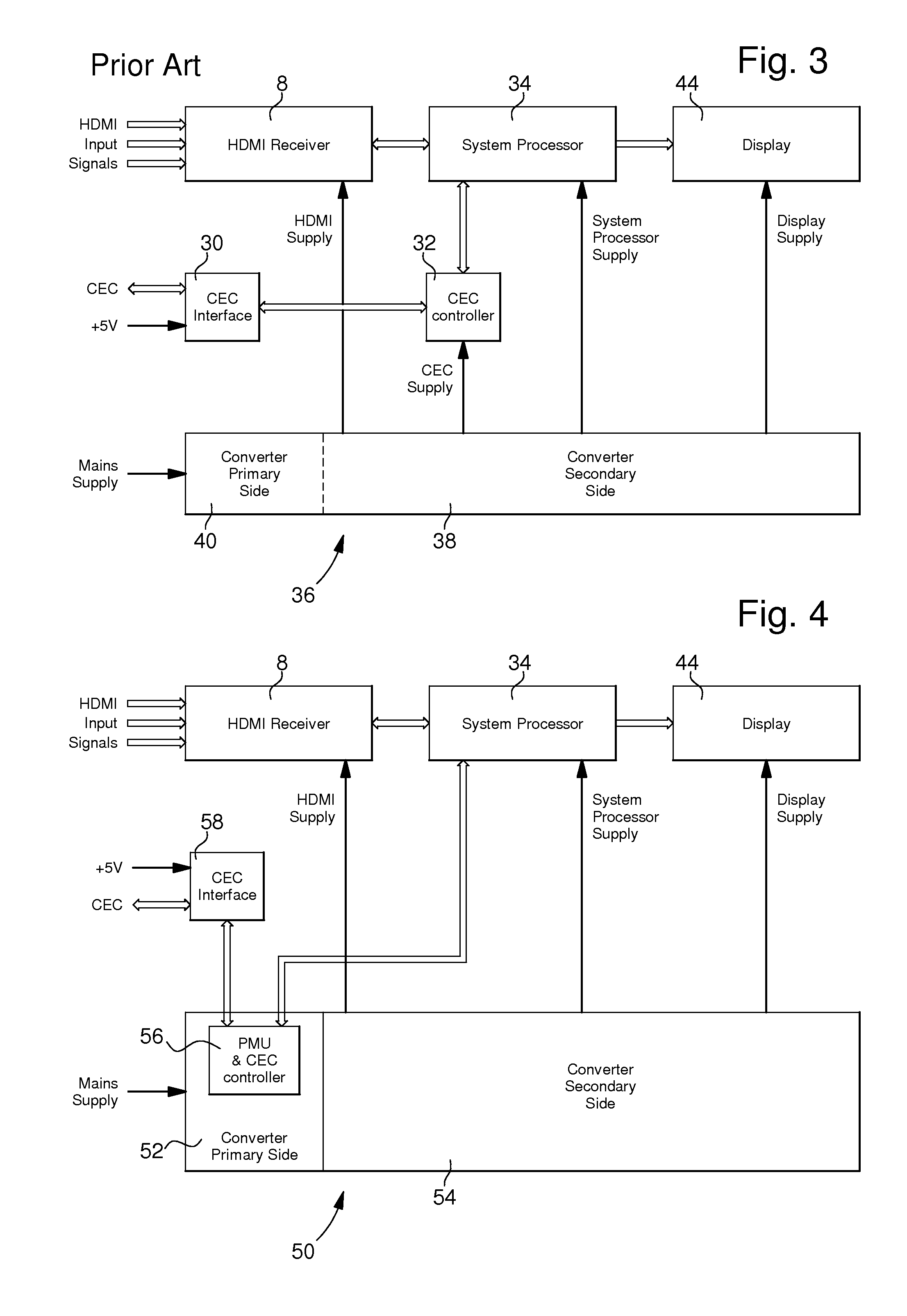 Installation or device with a high-definition multimedia interface