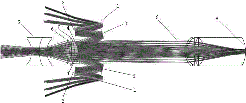 Glaucoma visual-field expander optical system capable of adjusting diopter and based on aperture stitching