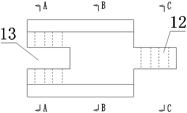 Building translation device and building translation construction method