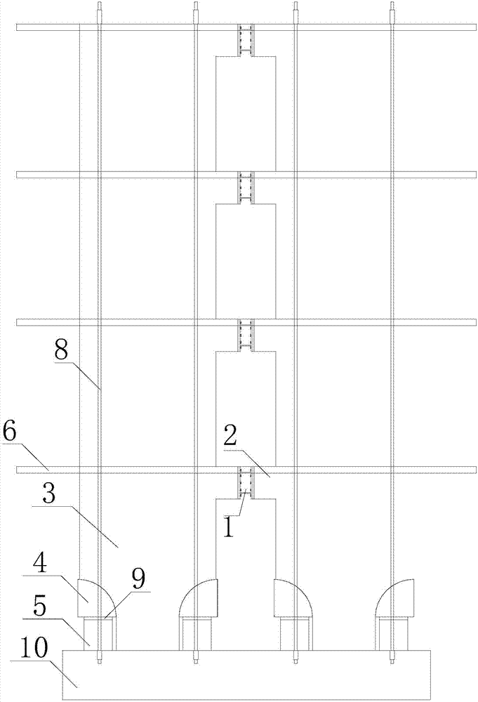 Function-recoverable coupled shear wall based building anti-seismic structure and construction method