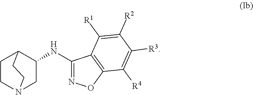 Aminobenzisoxazole compounds as agonists of α7-nicotinic acetylcholine receptors