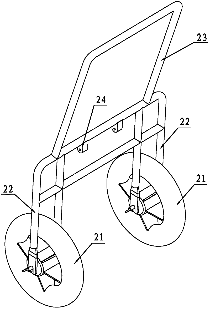 Front frame component for foldable double-seat four-wheel electric vehicle