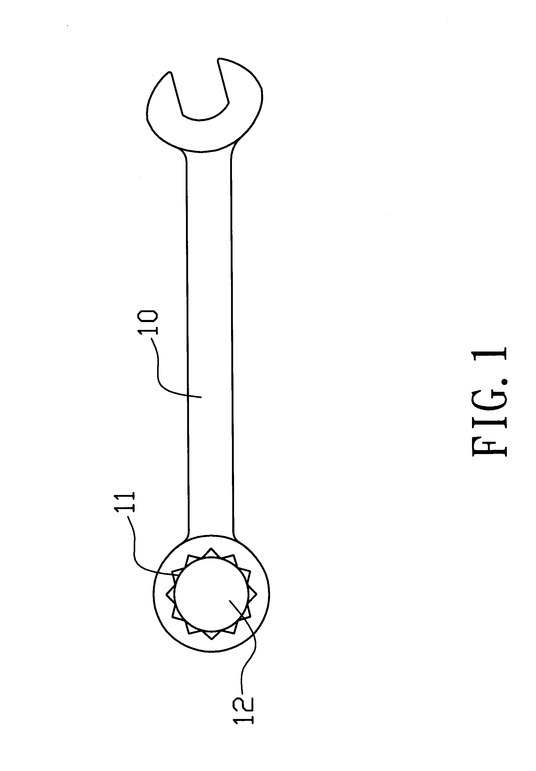 Structure of a ratchet wrench