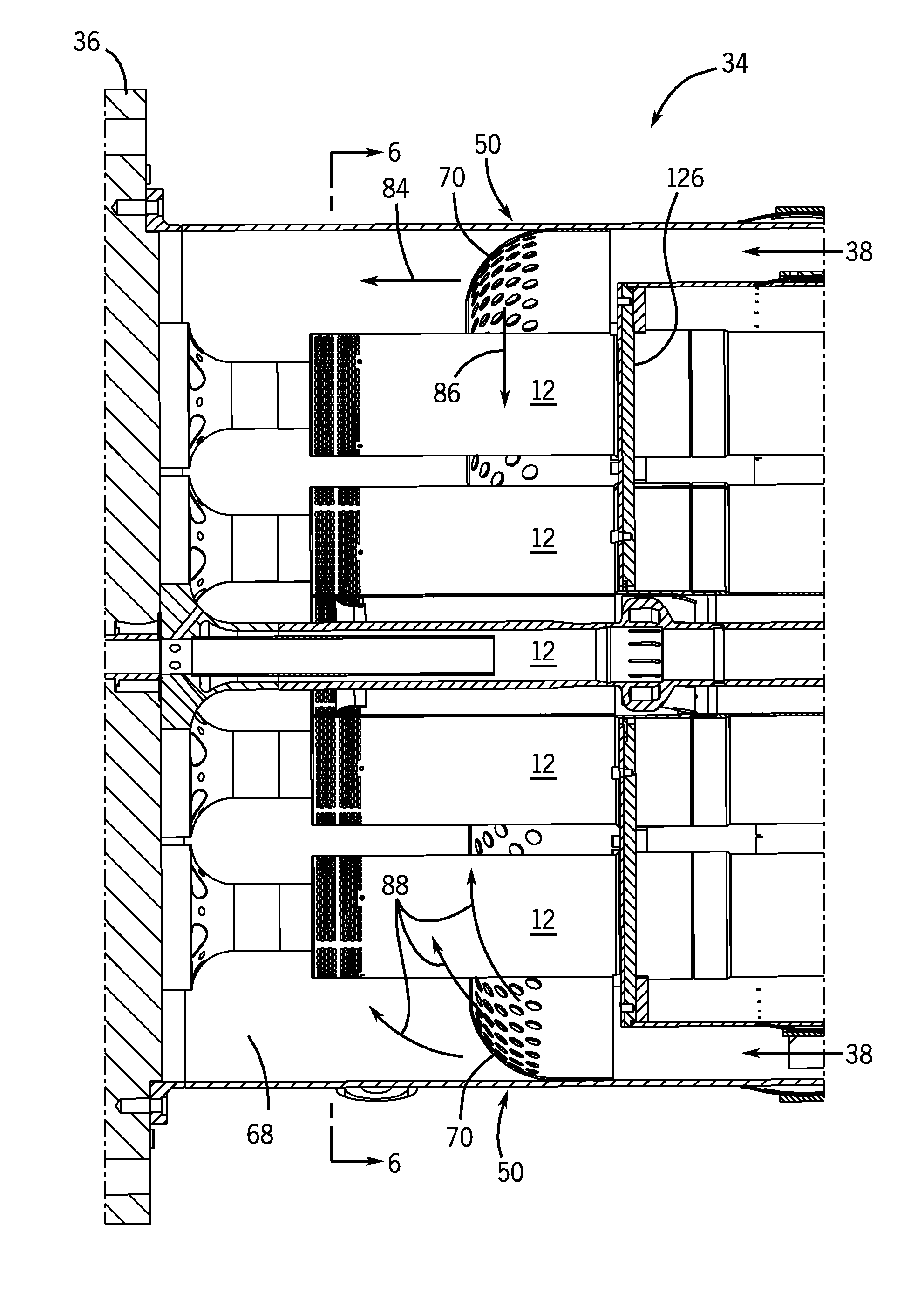 Turbine air flow conditioner