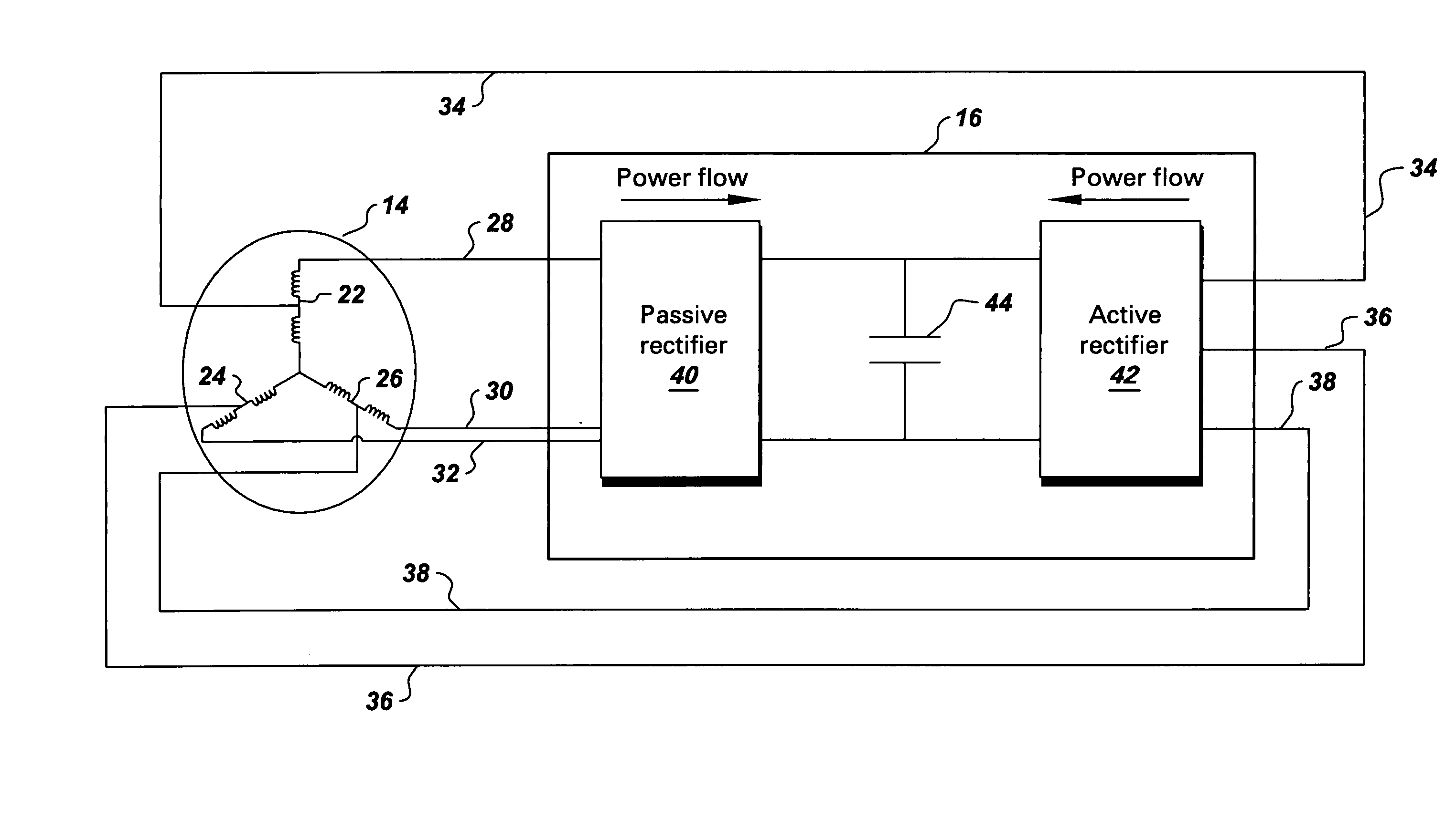 Dual mode rectifier, system and method