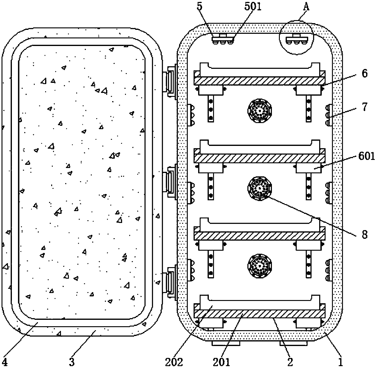 Low-temperature storage device for specimen sample preservation