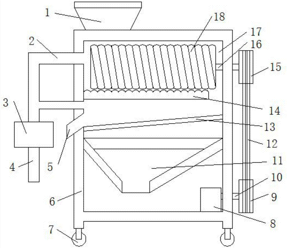 Dust-free rice beating machine