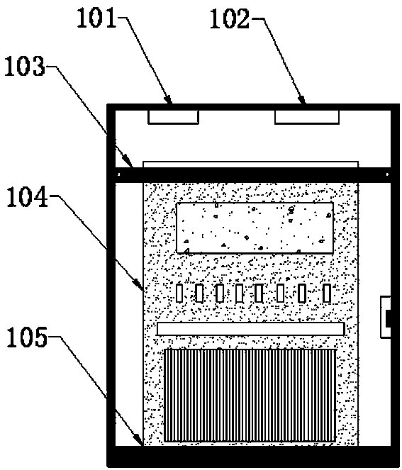 Electrical power cabinet used for mounting electrical device