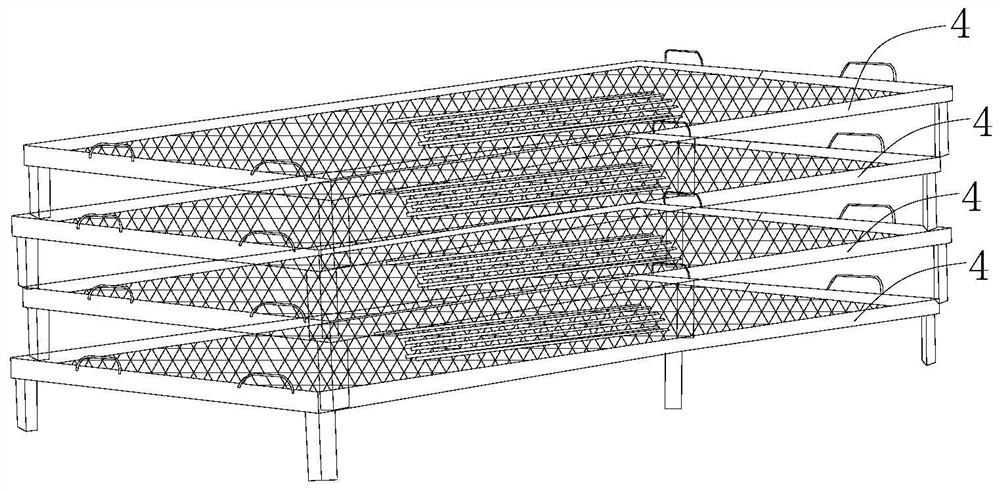 Small alkaline washing tank of hot rails in elasticizer and alkaline washing process