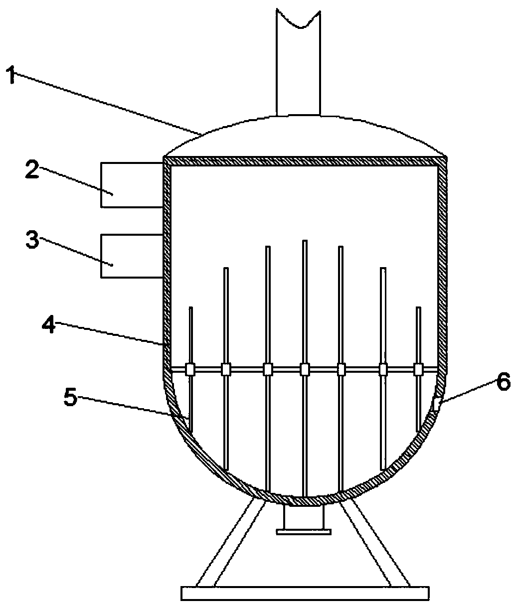 A kind of halogen-free flame-retardant antistatic nylon 6 and its preparation method and preparation reaction kettle