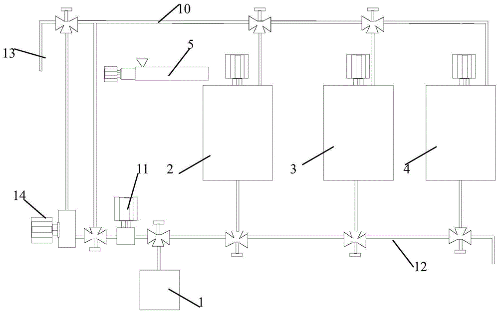 Preparing experiment platform and method for modifying asphalt through rubber powder