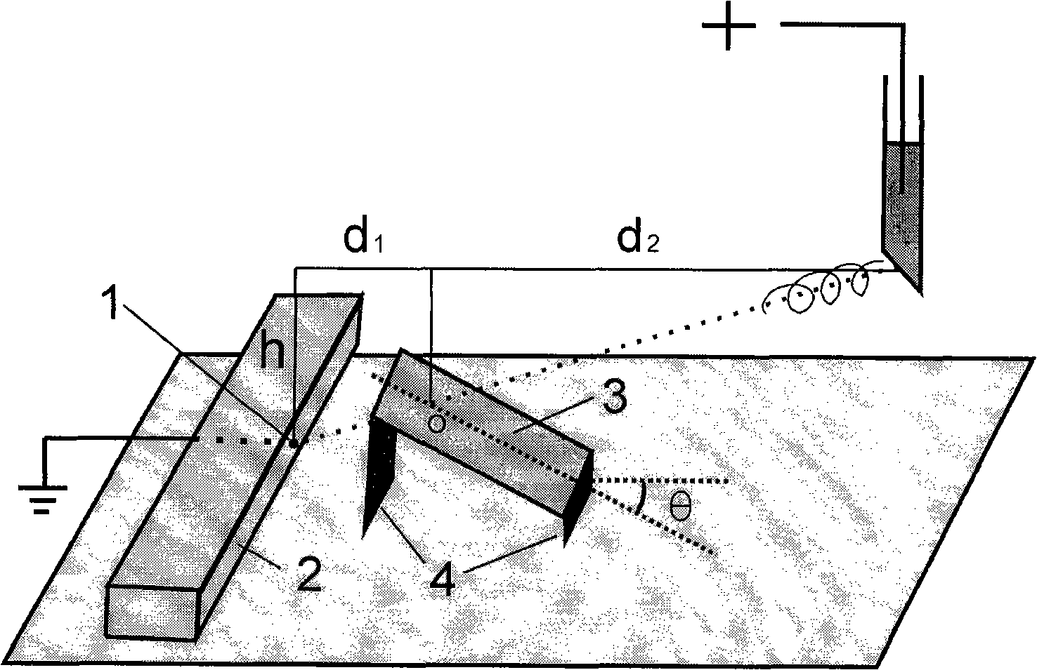 Electro spinning method for preparing orientation arranged polymer spiral nano-fibre and equipment thereof