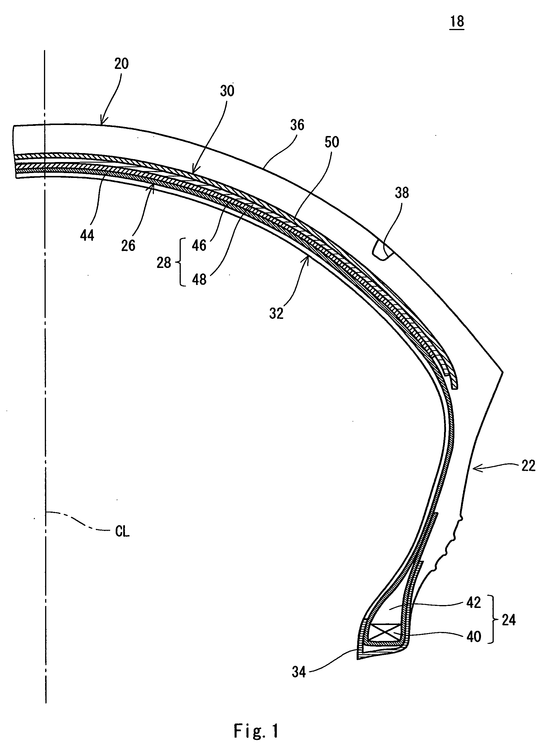 Tire for motorcycle