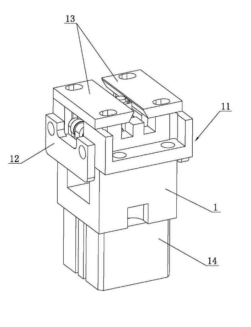 Vertical element single-cylinder entire foot machine